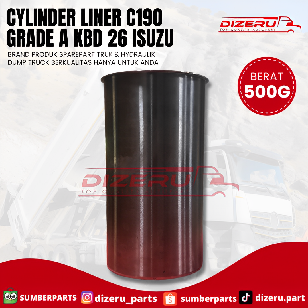 Cylinder Liner C190 Grade A KBD 26 Isuzu